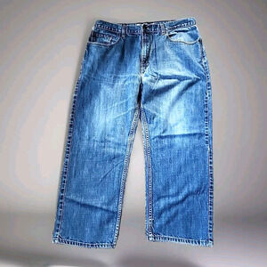 Levi's 569 Men's Loose Straight Jeans, Rugged Denim, 38x32, Iconic Red Tag